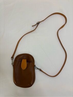 Davina Firenze Pebbled Leather Sachet Purse Crossbody